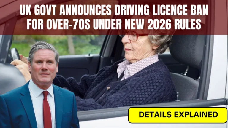 Driving Licence Ban Over 70 UK
