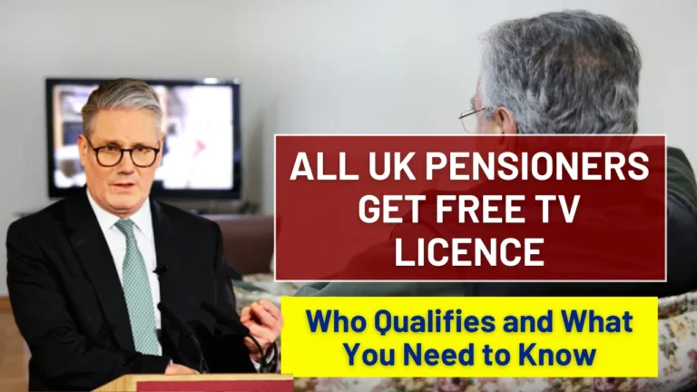 Free TV Licence for UK Pensioners