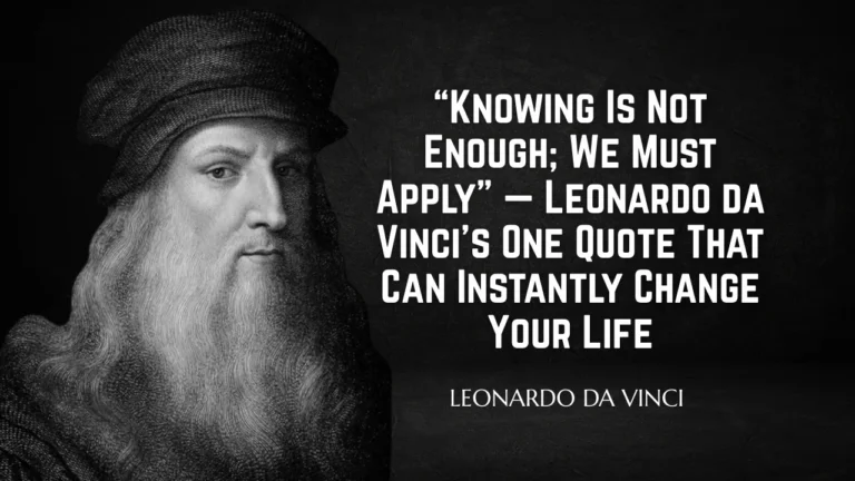 Leonardo da Vinci Quote