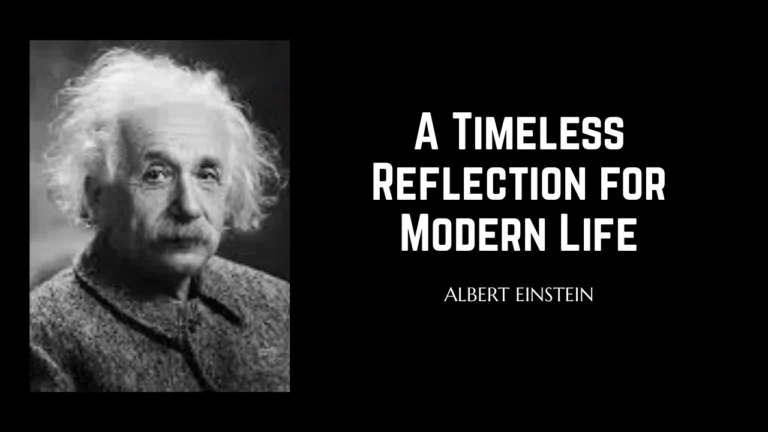Quote of the Day by Albert Einstein
