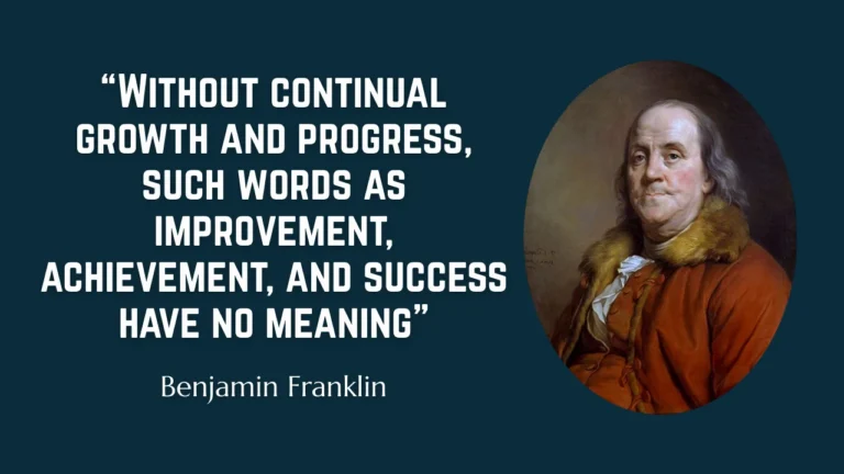 Quote of the day by Benjamin Franklin